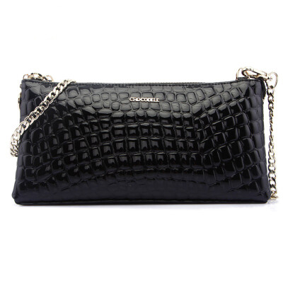 

Crocodile CROCODILE Kraft Striped Women&39s Shoulder Bag Fashion Trend Messenger Bag 12514001-001 Black