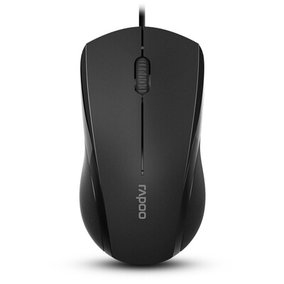 

Rapoo N1200 Wired Optical Mouse Black