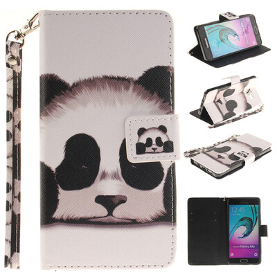 

Panda Design PU Leather Flip Cover Wallet Card Holder Case for SAMSUNG GALAXY A5 2016/A510