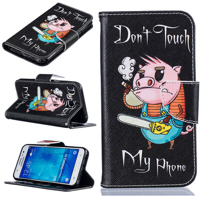 

Pig Design PU Leather Flip Cover Wallet Card Holder Case for SAMSUNG GALAXY J5