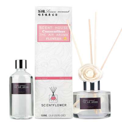 

Lok Lok Leisure moment home aroma liquid without fire aromatherapy essential oil osmanthus fragrance deodorant odor 100ml addition filling 100ml