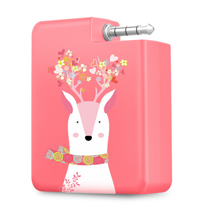 

See me here S1 mobile phone speaker straight universal mini base external loudspeaker portable mobile phone flat panel external speaker sound cherry powder deer