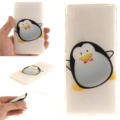 

Cartoon penguin Pattern Soft Thin TPU Rubber Silicone Gel Case Cover for SONY Xperia XA