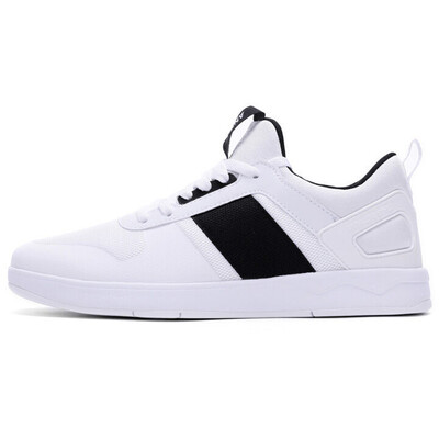 

Anta (ANTA) men's shoes 91648010-5 fashion stitching trend sports board shoes comfortable low to help casual shoes black / light gray / Anta white 39