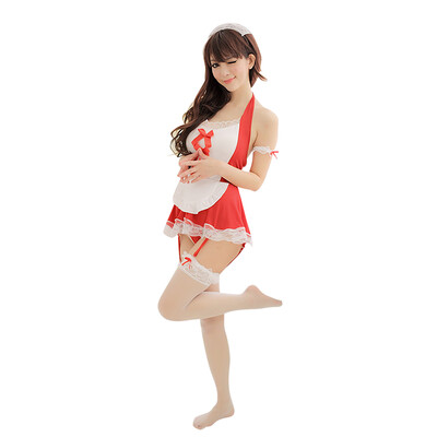 

MyMei Sexy Femmes Lingerie Robe Nuit Nuisettes Uniforme Servante Maid Costume Babydoll