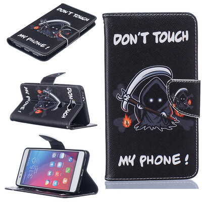 

Grim Reaper Design PU Leather Flip Cover Wallet Card Holder Case for HUAWEI Honor 5X