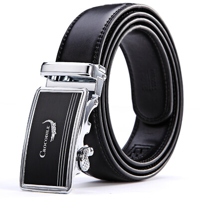 

CROCODILE Casual leather automatic buckle Men's belt