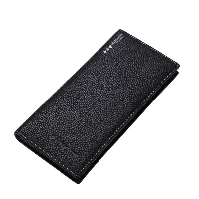 

Wooden Dolls (TUCANO) Men's Long Business Casual Wallet Multifunctional Lychee Patterns Leather Wallets WAA2071A-89B0 Black