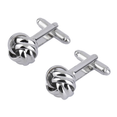 

Stainless Steel Cufflinks Vintage Knot Twist Cuff Links Men's Wedding Gift