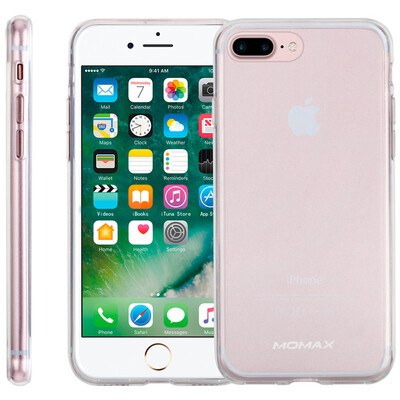 

MOMAX (MOMAX) iPhone7 / 8 плюс оболочка для мобильного телефона Apple 7 / 8plus корпус чехла защитный чехол TPU материал все включено борьба мягкая раковина 5.5 дюймов прозрачная белая