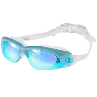 

Qiahai (QIHAI) goggles coated large frame men and women general plating swimming glasses lake blue 1301