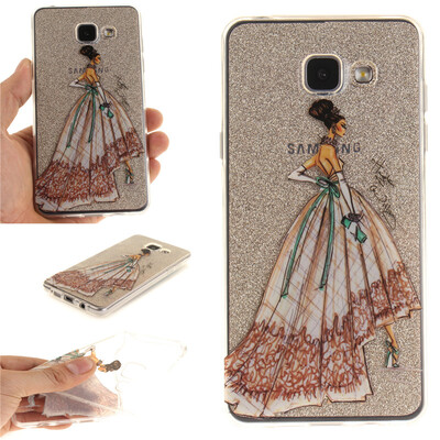 

Hand-painted dress Pattern Soft Thin TPU Rubber Silicone Gel Case Cover for SAMSUNG GALAXY A5 2016/A5100
