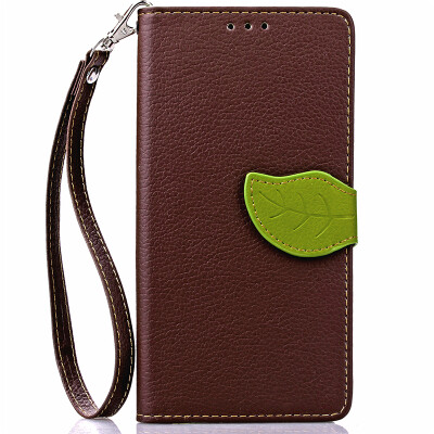 

Brown Design PU Leather Flip Cover Wallet Card Holder Case for Lenovo S850