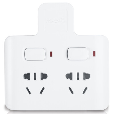 

Maya (MAYA) a four business travel / home portable socket converter / converter head independent switch wireless lightning protection plugboard plugs SY1-4