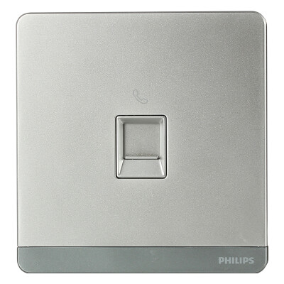 

Philips PHILIPS switch socket escape series a telephone socket RJ11 texture silver