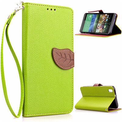 

Green Design PU Leather Flip Cover Wallet Card Holder Case for HTC Desire 816