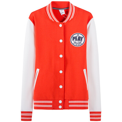 

Semir Ladies Printed Jacket Baseball Skirt Jacket Korean Student 12116080004 Orange Red XL