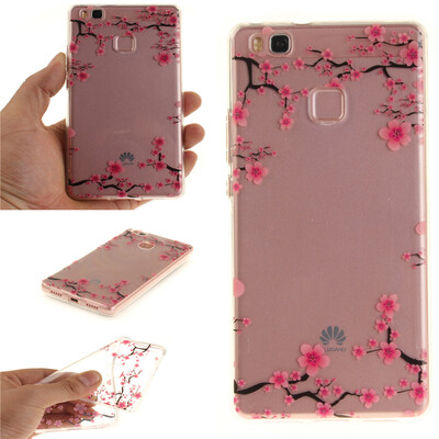 

Up and down plum blossom Pattern Soft Thin TPU Rubber Silicone Gel Case Cover for HUAWEI Y3 II