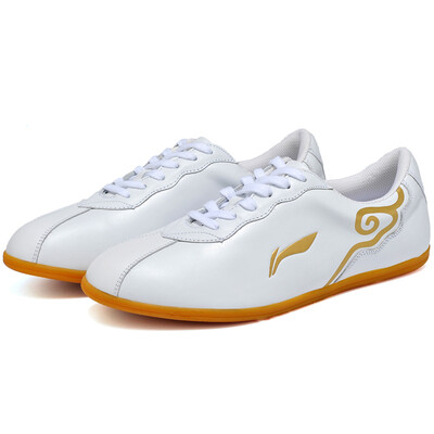 

Li Ning (LINING) Белые 43 (малый один ярд) кожаная обувь для мужчин и женщин тайте-ч обуви практики обуви боевых искусств обуви Утренней обувь классических выступления