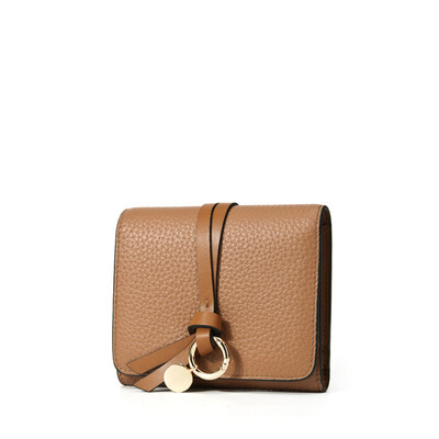 

LANVERA wallet women short Europe and the United States mini coin purse head cowhide wallet L6603 bare powder