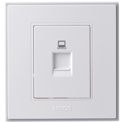 

Simon Electric simon V55218T a computer information network socket panel 56C series switch socket panel