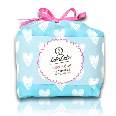 

Lil-lets young girls series of extended sanitary napkins 210mm 12 tablets