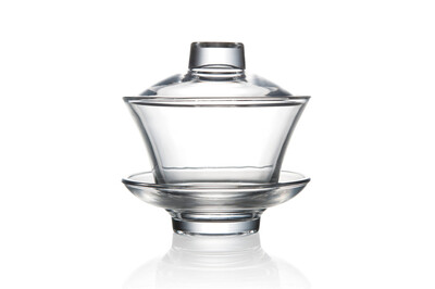 

высокий класс крупных традиционных делятся на чай прозрачное стекло, gaiwan 170ml 5,75 оз