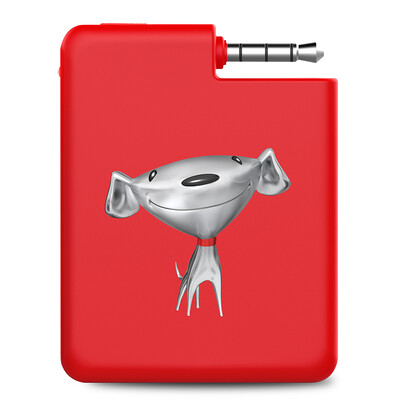 

See me here S1 phone speaker straight universal mini base external loudspeaker portable mobile phone flat panel external speaker audio JOY red