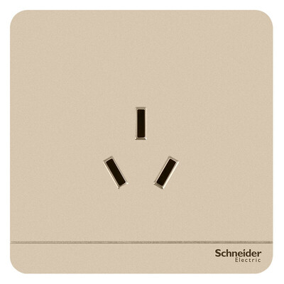 

Schneider Schneider switch socket socket panel 16A three-hole air conditioning socket is still a series of twilight gold