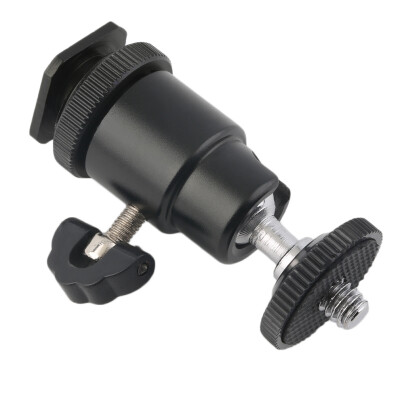 

Mini Ball Head Hot Shoe 1/4" Flash Bracket Mount Screw For Camera Tripod