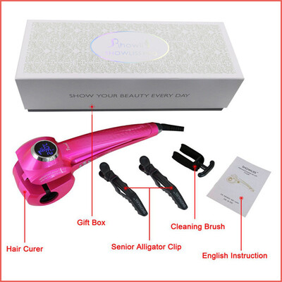 

Pro Hair Curling Iron Stick Styling Tools Best SHOWLISS LCD Hair Automatic Hair Ceramic Wave Machine Curling Iron Hair Style