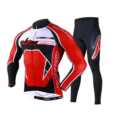 

Mai Senlan MYSENLAN M02045 spring&summer long-sleeved riding suit suit men&39s jacket trousers mountain self-cycling king - red L