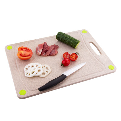 

Arsto Husk Cutting Board Wheat Fiber Chopping Board Non-Slip Silicone Baby Infant Food Board Pattern Thicker Slim (37.3 * 25.3 * 0.8cm