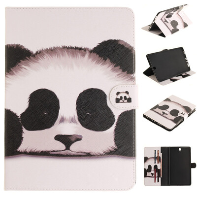 

Panda Style Embossing Classic Flip Cover with Stand Function and Credit Card Slot for SAMSUNG GALAXY Tab A 9.7 T550
