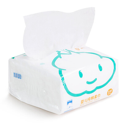 

PurCotton сухие и влажные детские ватные салфетки 20 * 10 см 1 пакет