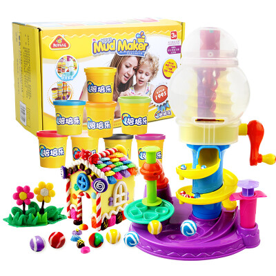 

Peipei Le (PEIPEILE) ultra-light clay non-toxic color clay children's handmade toys DIY plasticine space mud past every household toy granule delicious candy cyclone