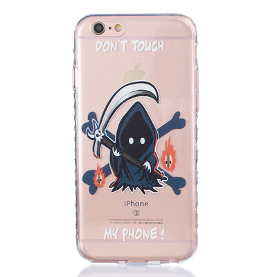 

Grim Reaper Pattern Soft Thin TPU Rubber Silicone Gel Case Cover for IPHONE 66S