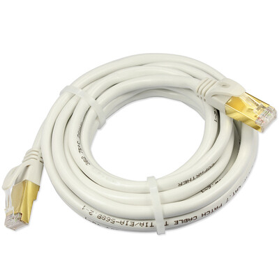 

(PowerSync) CAT703PW семь линий кабеля 3 метра круглый двойной экранированный гигабитный медный кабель жемчужно-белый