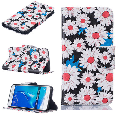

Chrysanthemum Design PU Leather Flip Cover Wallet Card Holder Case for SAMSUNG Galaxy J5 2016J510