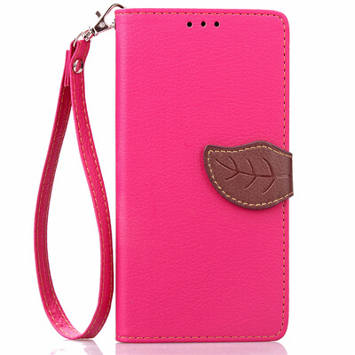 

Pink Design PU Leather Flip Cover Wallet Card Holder Case for Lenovo K3 Note
