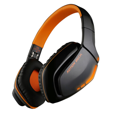 

Поскольку Чжо (KOTION КАЖДОЙ) B3505 Wireless Bluetooth настольного ноутбука телефон гарнитура спортивные игры музыка черный оранжевый