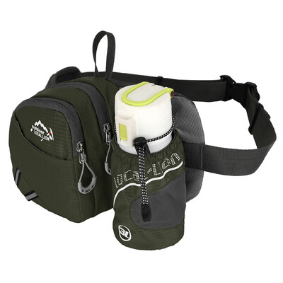 

LOCAL LION 6609 upgrade version of the pockets of outdoor leisure lumbar bag waterfall package climbing riding luggage purse bag green