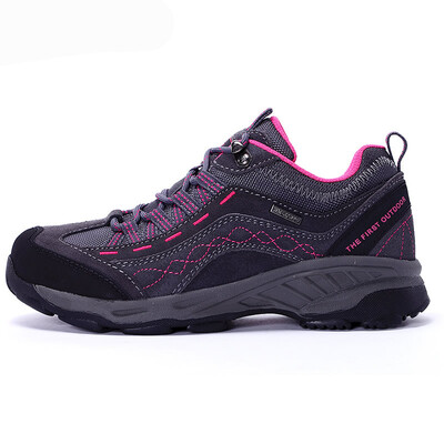 

THE FIRST OUTDOOR hiking shoes outdoor hiking breathable comfort damping hiking shoes 842556 male gray / khaki 43 yards