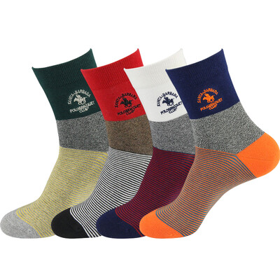 

St Paul&39s socks men&39s business socks 4 double breathable absorbent cotton socks ZPS-5368 A
