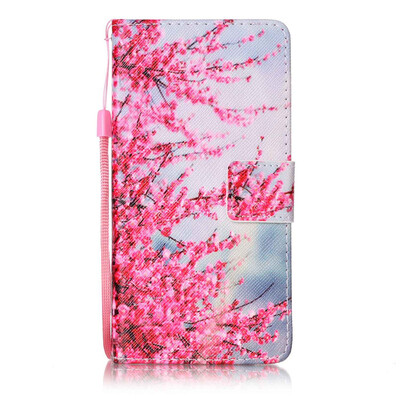 

Plum Blossom Design PU Leather Flip Cover Wallet Card Holder Case for Huawei Honor 8