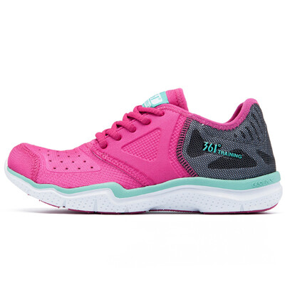 

361 degrees women's Yi foot science and technology network breathable training shoes 581624418 gem red / 11C dark gray 37