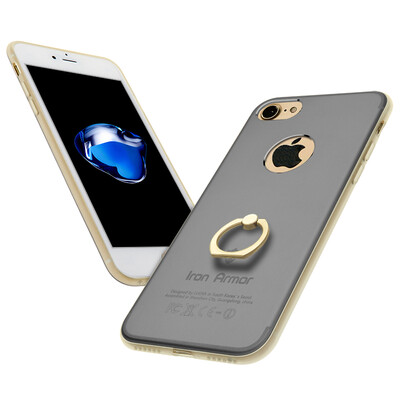 

Apple, iphone7 классной музыка переднего металлического кольцо пряжки творческого телефона оболочка защитного рукав кронштейн оболочка падение сопротивления, пригодное для Iphone 7 Gray