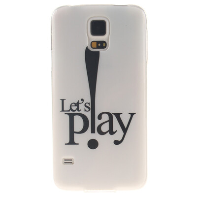 

Lets Play Pattern Soft Thin TPU Rubber Silicone Gel Case Cover for SAMSUNG Galaxy S5 I9600