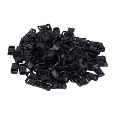

100 шт 3/8 '' Контурные Изогнутые Боковой релиз Пряжки для Paracord Браслет