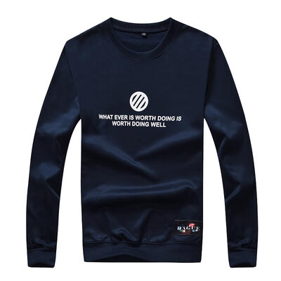 

Arctic cashmere Bejirog sweater trendy sweater bottoming shirt Korean version of the jacket casual jacket 17030BJ03 dark blue 3XL
